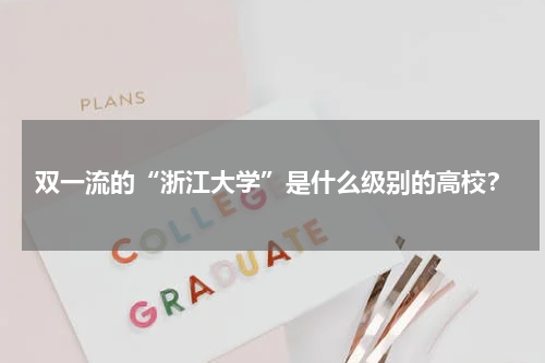 双一流的“浙江大学”是什么级别的高校？