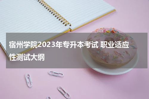 宿州学院2023年专升本考试 职业适应性测试大纲