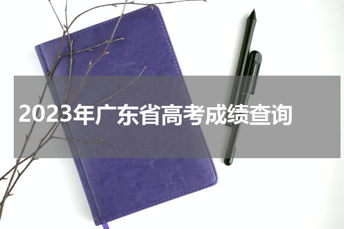 2023年广东省高考成绩查询时间及查询入口
