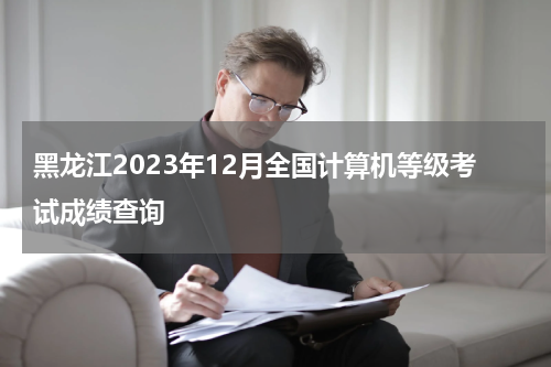 黑龙江2023年12月全国计算机等级考试成绩查询