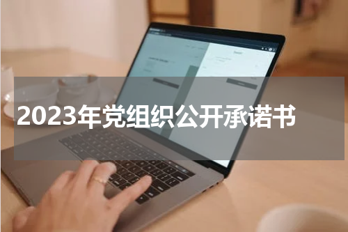 2023年党组织公开承诺书