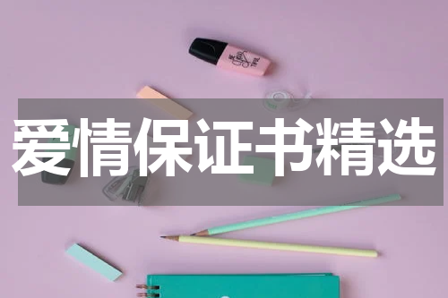 爱情保证书精选