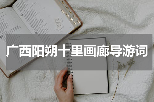 广西阳朔十里画廊导游词