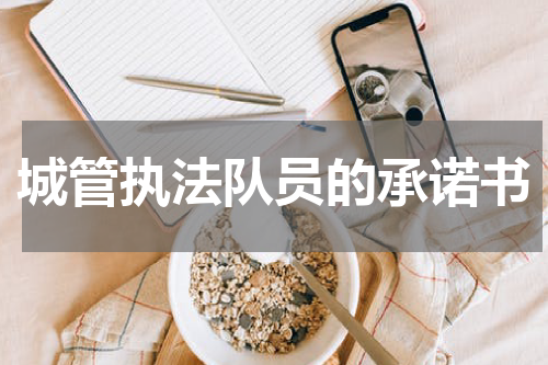 城管执法队员的承诺书