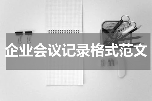 企业会议记录格式范文