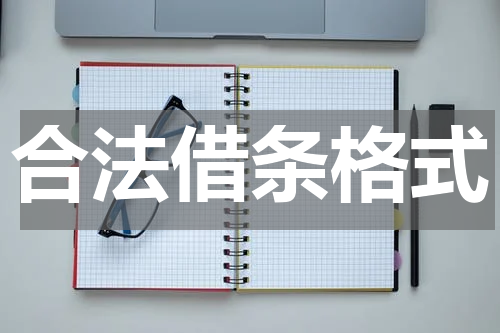 合法借条格式