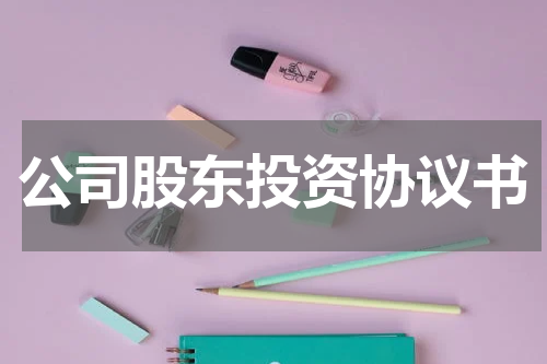 公司股东投资协议书