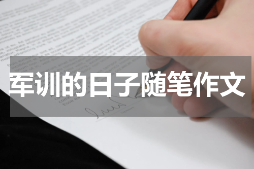 军训的日子随笔作文