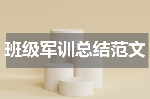班级军训总结范文