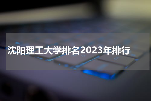 沈阳理工大学全国排名2023年排行