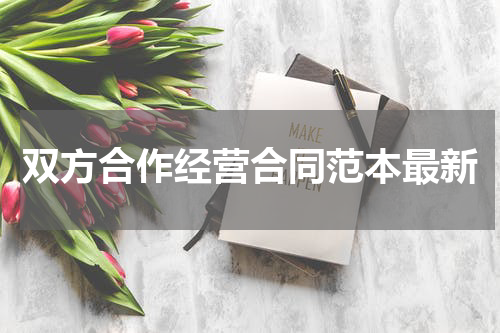 双方合作经营合同范本最新
