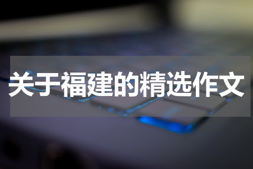 关于福建的精选作文