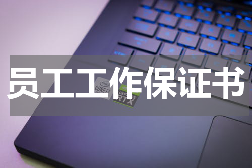员工工作保证书