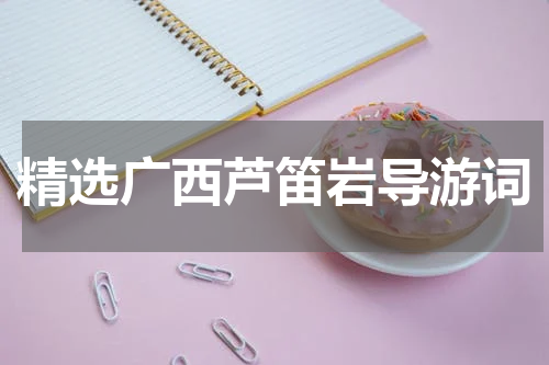精选广西芦笛岩导游词