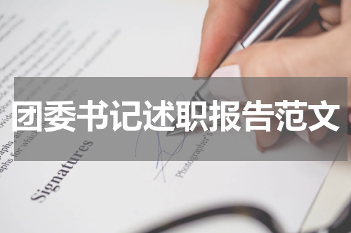 团委书记述职报告范文