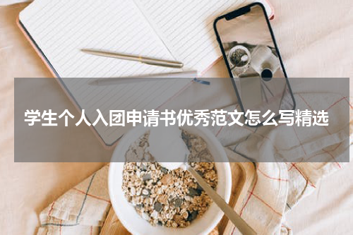 学生个人入团申请书优秀范文怎么写精选
