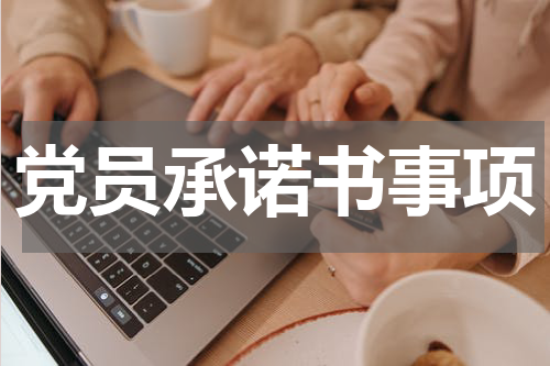 党员承诺书事项