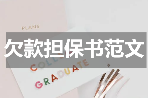 欠款担保书范文