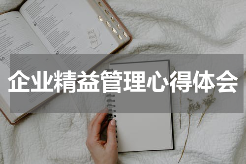 企业精益管理心得体会