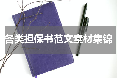 各类担保书范文素材集锦