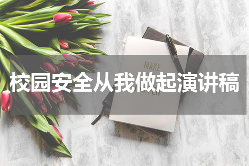 校园安全从我做起演讲稿