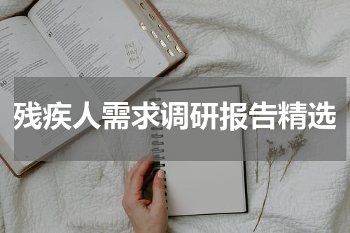 残疾人需求调研报告精选
