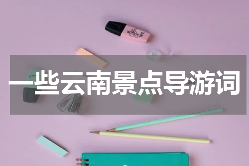 一些云南景点导游词