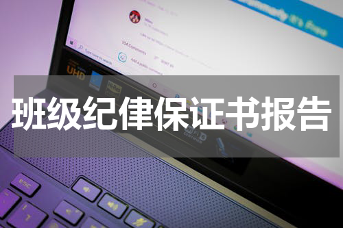 班级纪侓保证书报告