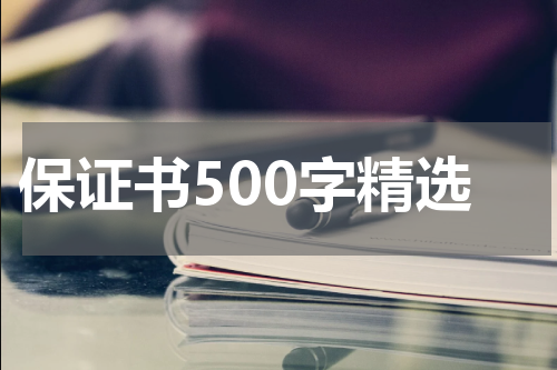 保证书500字精选