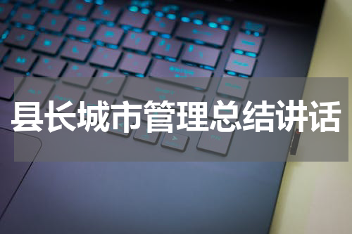 县长城市管理总结讲话