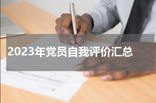 2023年党员自我评价汇总