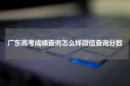 广东省2023年高考成绩查询具体怎么样微信查询分数