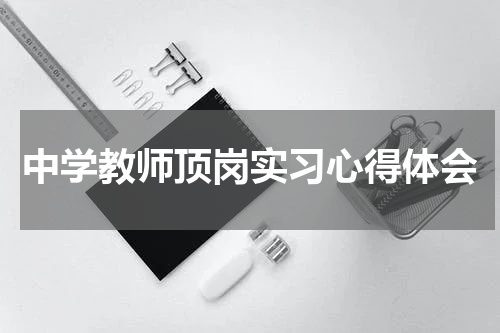 中学教师顶岗实习心得体会