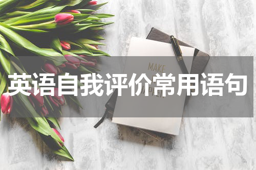 英语自我评价常用语句