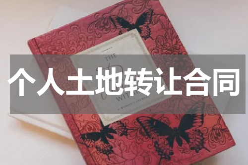 个人土地转让合同