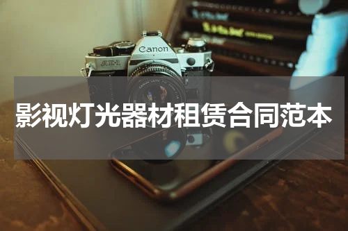 影视灯光器材租赁合同范本