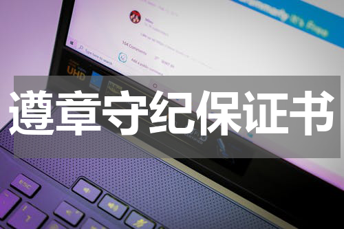 遵章守纪保证书