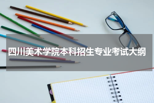四川美术学院2023年本科招生专业考试大纲考查目标和要求