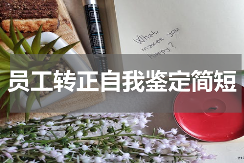 员工转正自我鉴定简短