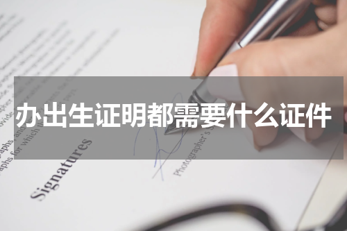 办出生证明都需要什么证件
