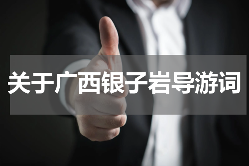 关于广西银子岩导游词