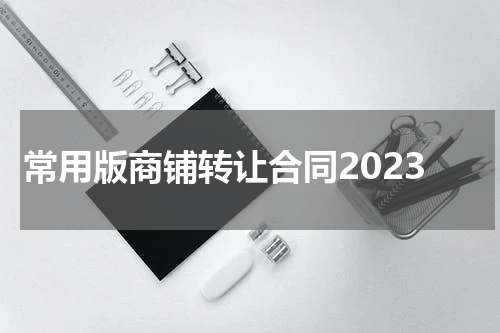 常用版商铺转让合同2023