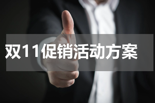 双11促销活动方案