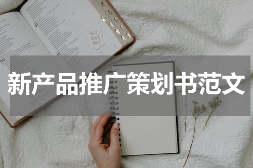 新产品推广策划书范文