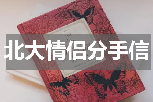北大情侣分手信