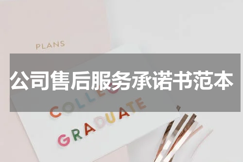 公司售后服务承诺书范本