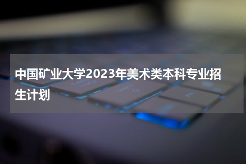 中国矿业大学2023年美术类本科专业招生计划(各省计划人数)