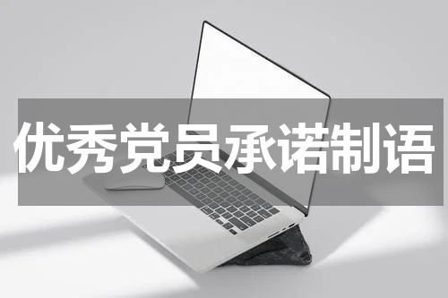 优秀党员承诺制语