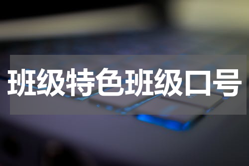 班级特色班级口号