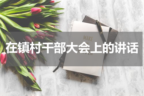 在镇村干部大会上的讲话